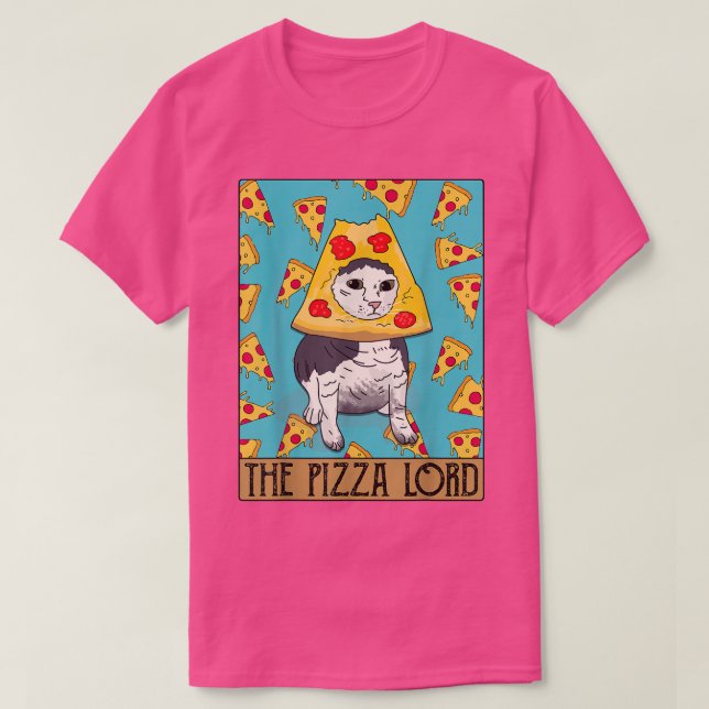 Camisa De Gato Engraçada, Pizza Engraçada, Pizza A (Frente do Design)