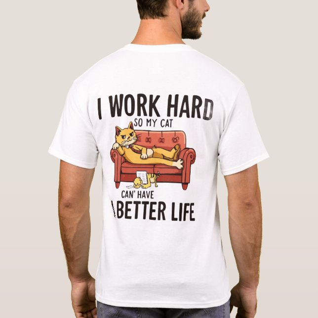 Camisa De Gato Engraçado (Verso)