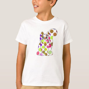 Camisa de Gato Gato de Gatinho de Bolinhas