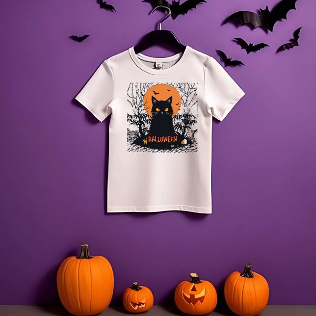 Camisa De Gato Halloween, Camisa De Gato, Camisa D (Criador carregado)