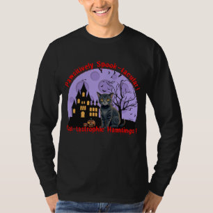 Camisa de Gato Halloween Suéter de Halloween Q