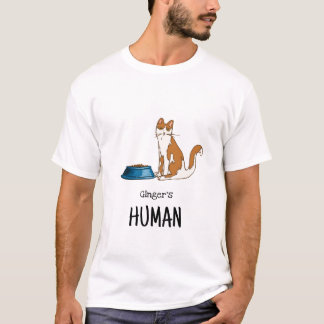 Camisa de Gato Laranja e Branco