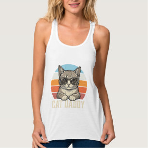 Camisa de Gato Legal Vintage Sunset Cat Daddy Desi