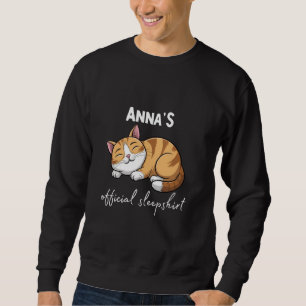 Camisa De Gato Oficial Da ANNA Pijamas Sleepwear