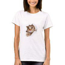 Camisa de gato para mulheres