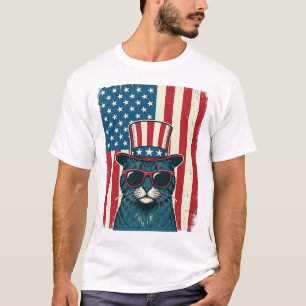Camisa de Gato Patriota com Estandarte Engravura V