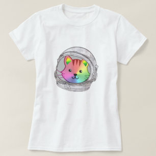 Camisa De Gato Rainbow Astro - Teto De Espaço Notu