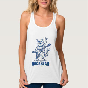 Camisa de Gato Rockstar com Guitarra e Gravação Vi