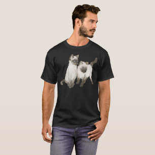 Camisa De Gato Siamesa - Presente Para Pássaros De
