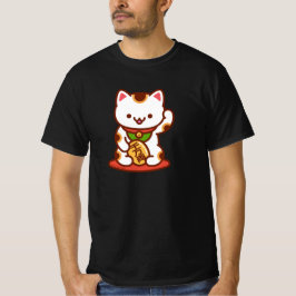 Camisa de Gato Sortudo MANEKI-NEKO - Branco