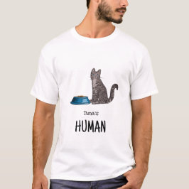 Camisa de Gato Tabby Cinza Escuro
