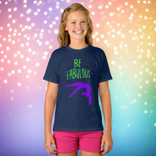 Camisa de ginástica "Seja fabulosa" da ginástica