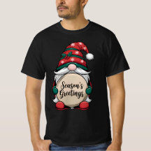 Camisa de Gnomo de Saudações da Estação de Natal
