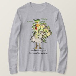 Camisa De Gobble Da Turquia Verde
