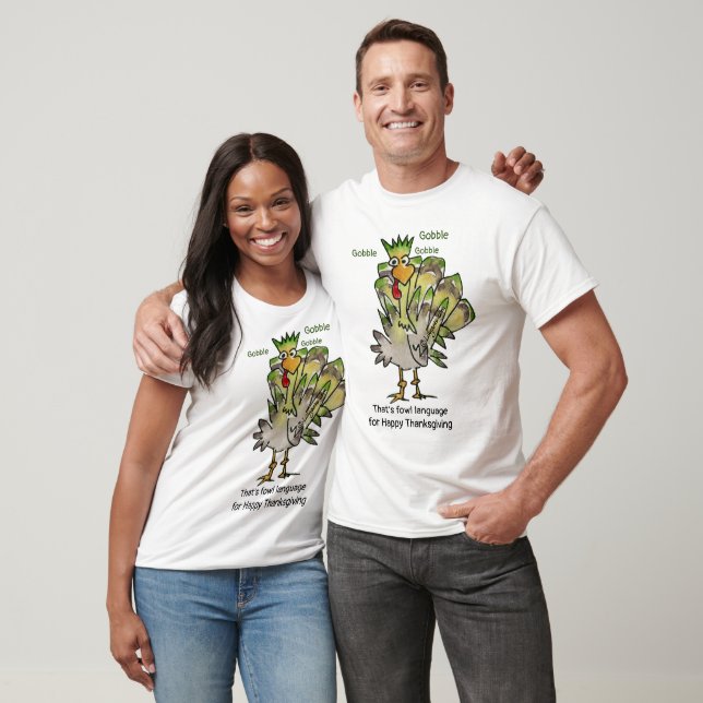 Camisa De Gobble Da Turquia Verde (Unissex)