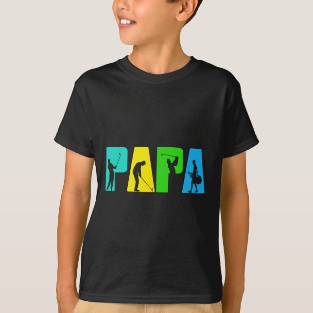 Camisa De Golfe Do Papa Golfer. Presentes De Golfe (Frente)