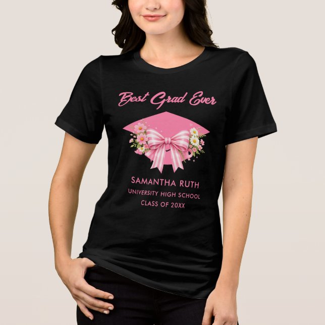 Camisa de Graduação Melhor Graduado de Todos com L (Frente)