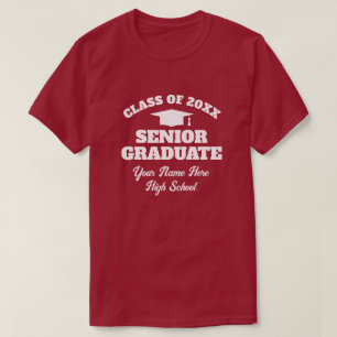 Camisa de graduação personalizada de Segundo grau