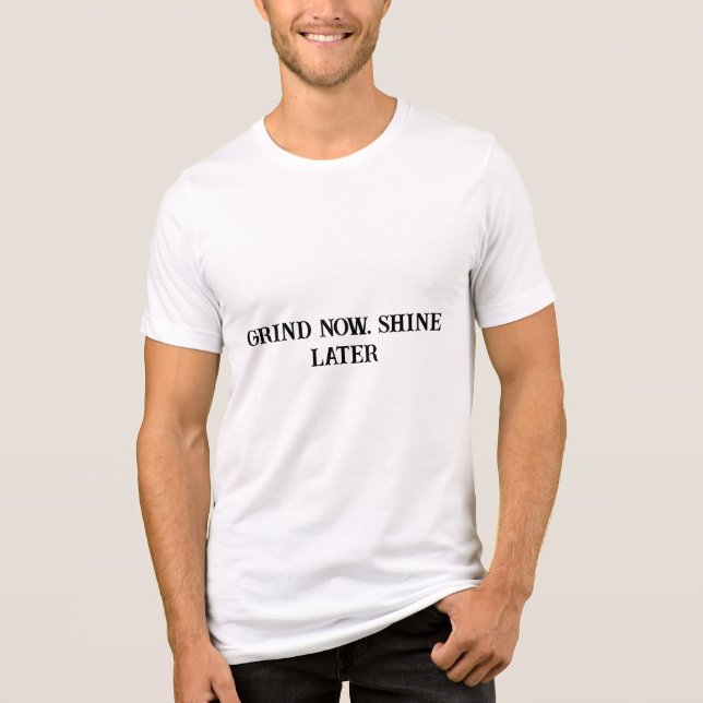 Camisa De Gratificação Atrasada - Grindação Agora  (Frente)