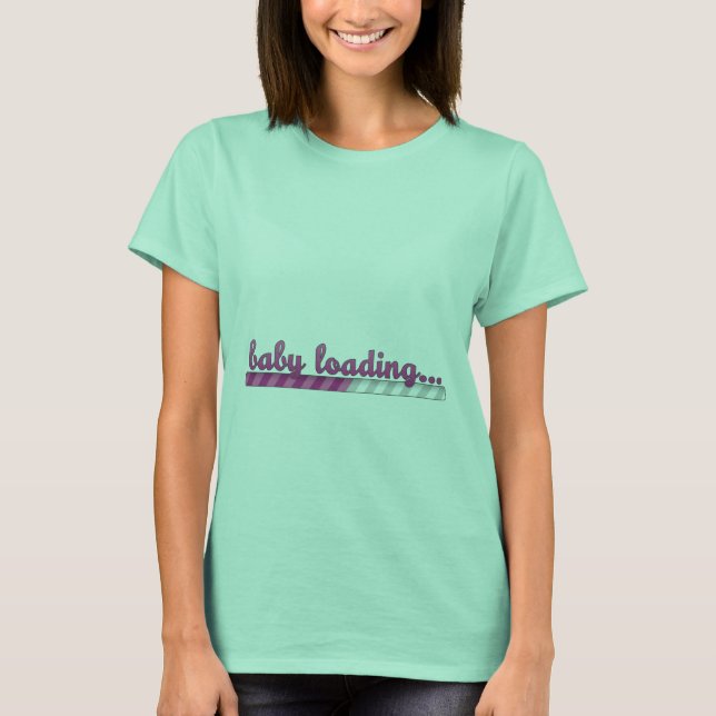 Camisa De Gravidez De Bebê Carregando (Frente)