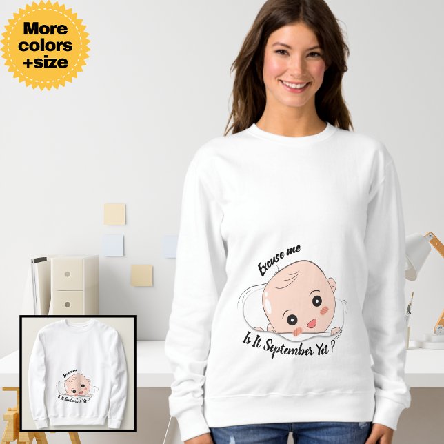 Camisa De Gravidez - Engraçado Lançamento De Bebê (Pregnancy Shirt - Funny Baby Announcement Tee)