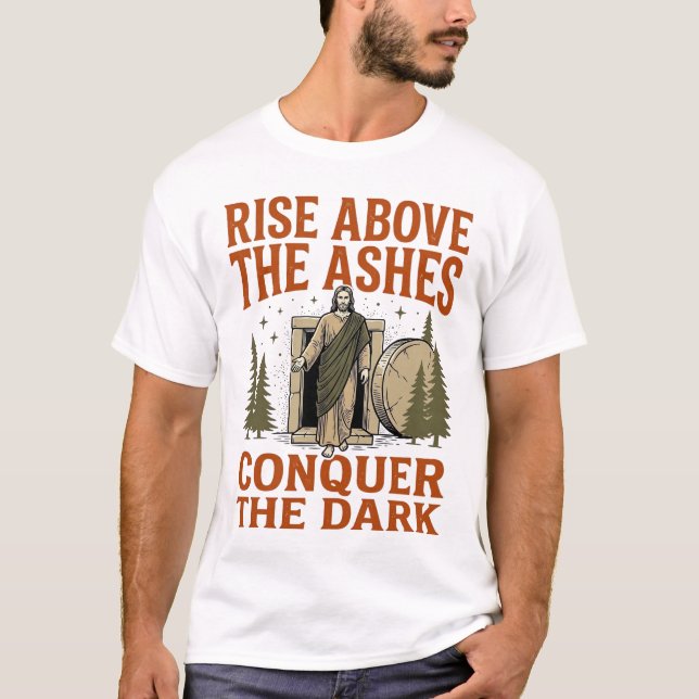 Camisa de gravura de citação da Caverna da Ressurr (Frente)