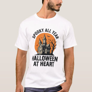 Camisa de Gravura Vintage de Casa Assombrada de Ha