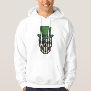 Camisa de gravura vintage de caveira patriótica ir