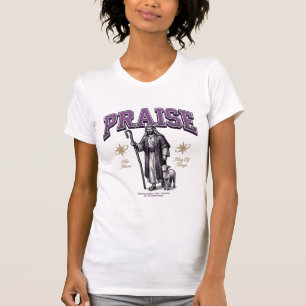 Camisa de Gravura Vintage Louve o Rei dos Reis