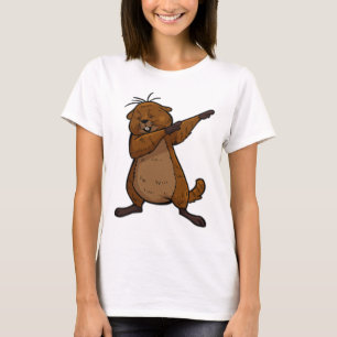 Camisa de Groundog Engraçada Dab Dança Camisa de N
