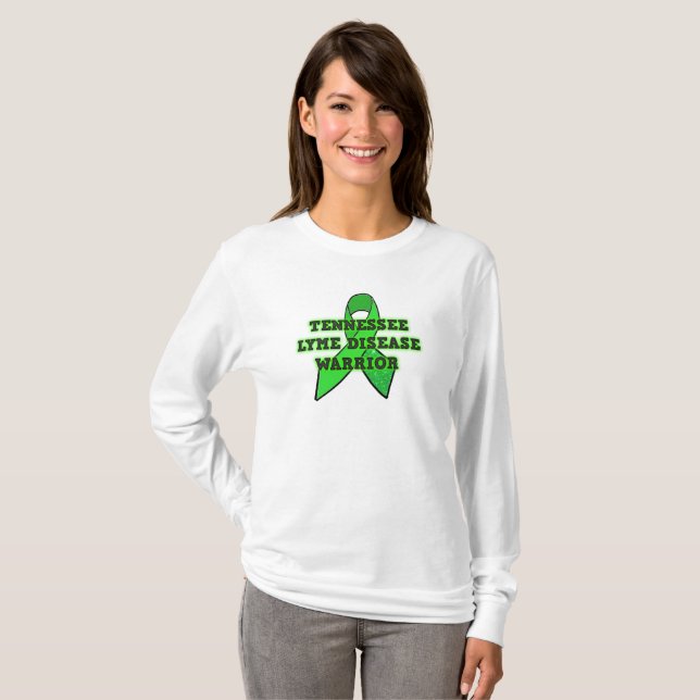 Camisa de Guerreiro da Doença de Lyme do Tennessee (Frente Completa)