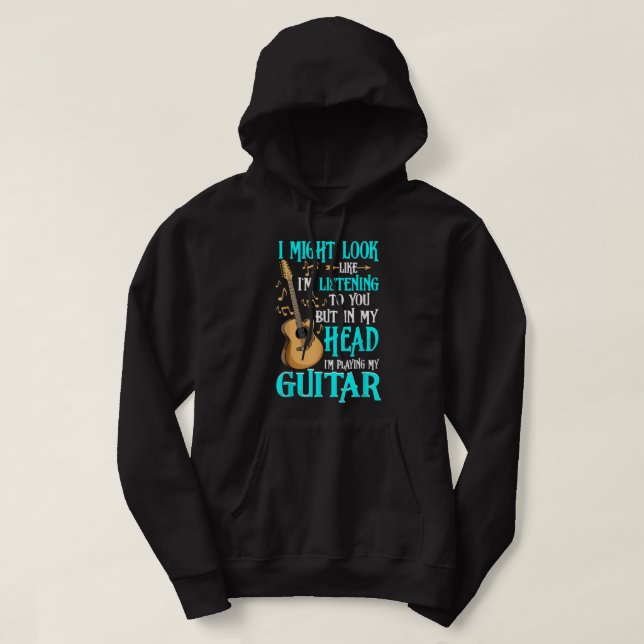 Camisa de Guitarra Engraçada Eu Posso Parecer Que  (Frente do Design)