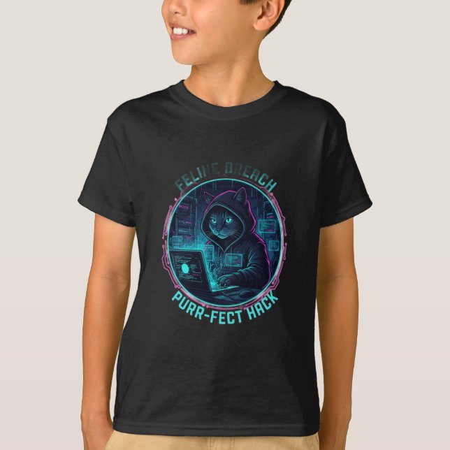 Camisa de Hacker Estilo Anônimo Cibernético (Frente)