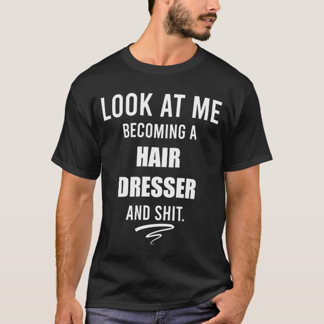 Camisa de Hairstylist para doação de cabeleireiros (Frente)