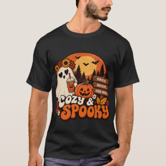 Camisa de Halloween Aconchegante e Assustadora