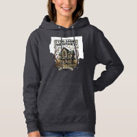 Camisa de Halloween Antiga Roupa de Casa Assombrad