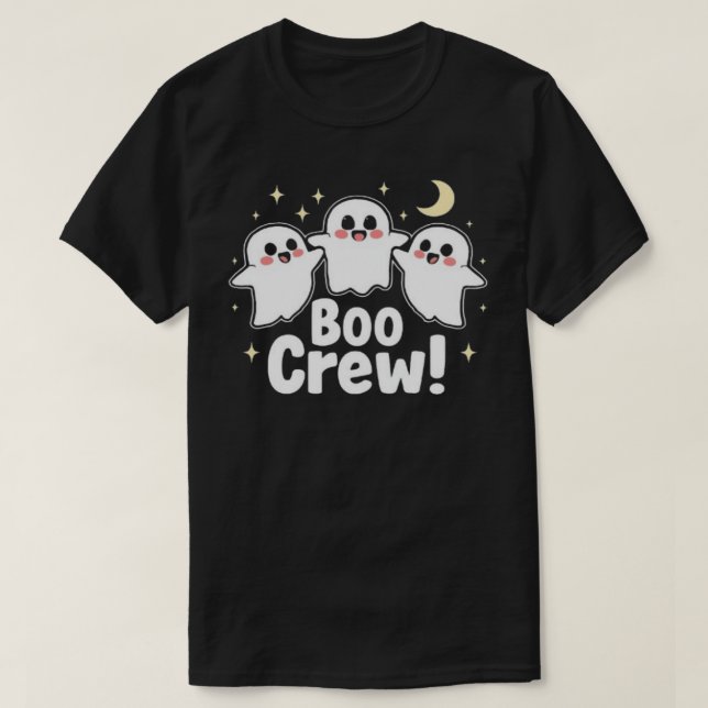 Camisa de Halloween da Boo Crew (Frente do Design)
