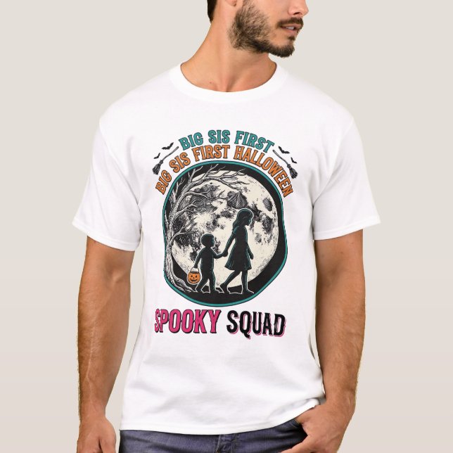 Camisa de Halloween da Irmã Mais Velha para Sua Pr (Frente)