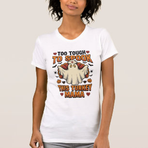 Camisa de Halloween da Mamãe Peru com Fantasma de