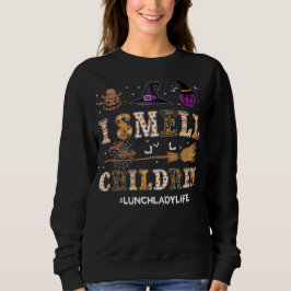 Camisa de Halloween da Senhora do Almoço 'Eu Sinto