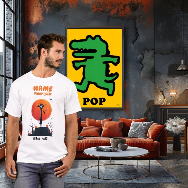 Camisa De Halloween Da Tripulação De Vamp Personal (Criador carregado)