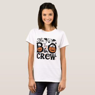 Camisa De Halloween Da Tripulação Do Boo - Engraça