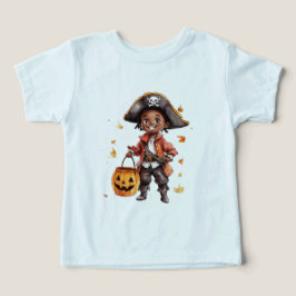 Camisa de Halloween de bebê unisex, camisa pirata 