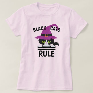 Camisa De Halloween De Gatos Negros - Teia De Brux