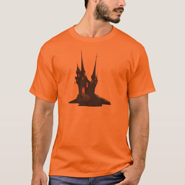 Camisa de Halloween do Castelo Assombrado (Frente)