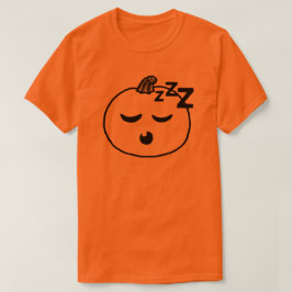 Camisa de Halloween emoji abóbora adormecida emoji
