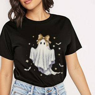 Camisa de Halloween Fantasma de Renda Fofa - Roupa
