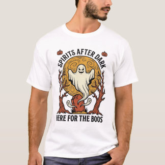 Camisa de Halloween Fantasma Gravura Vintage Assus