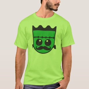 Camisa de Halloween FRANKINSTIEN no bigode do bigo