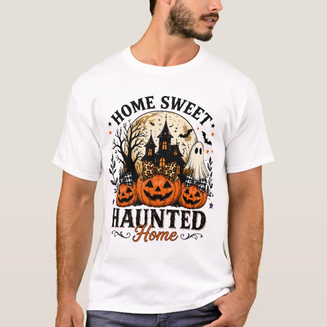 Camisa de Halloween Home Sweet Haunted Home (Frente)